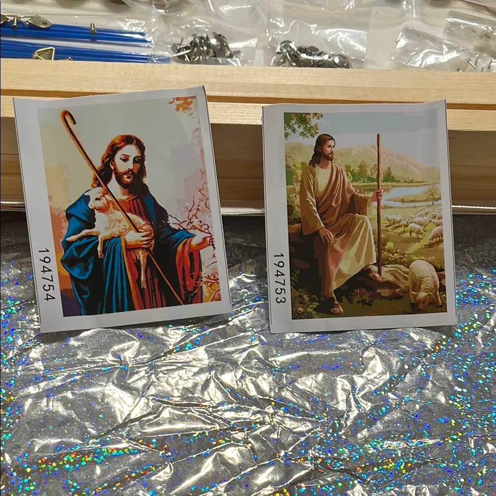 Tucocoo Christian 2 Pack Paint by Numbers Kits with Brushes and Acrylic